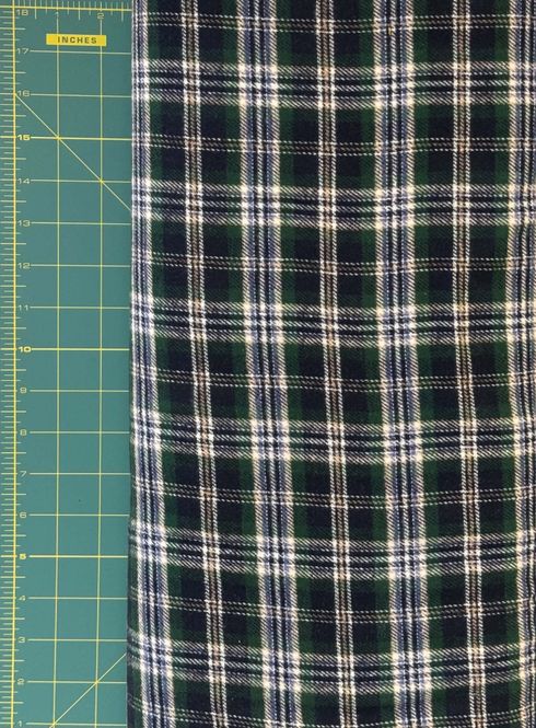 Hovedbilde Flanel Brushed Yarn Dyed Check - Emerald ...