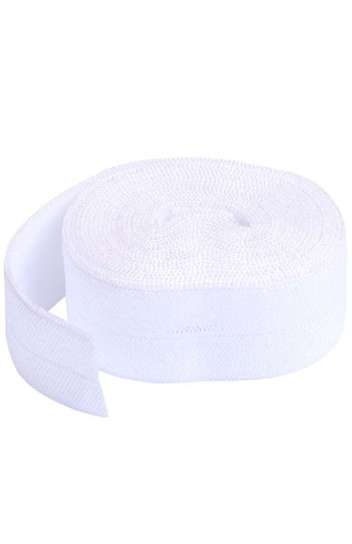 Fold-over Elastic (2yrd) - White